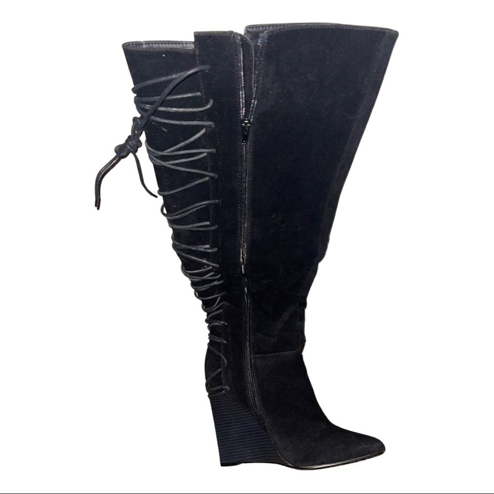 Shoe dazzle black boots